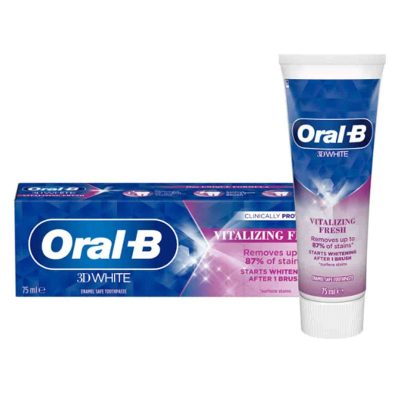 خمیر دندان اورال بی مدل 3d White Whiening حجم 75میلی